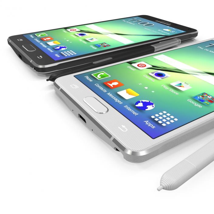 3D model Samsung Galaxy Note 4 Set